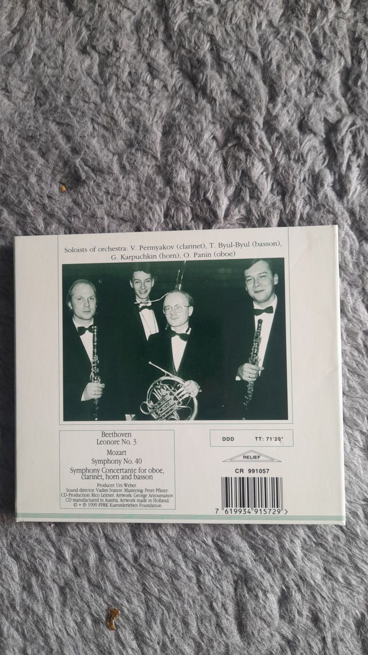 CDs: BEETHOVEN   LEONORE NO.3  MOZART SYMPHONY NO.40   CD – Gebraucht aus Wetzikon ZH von Ramones01 1