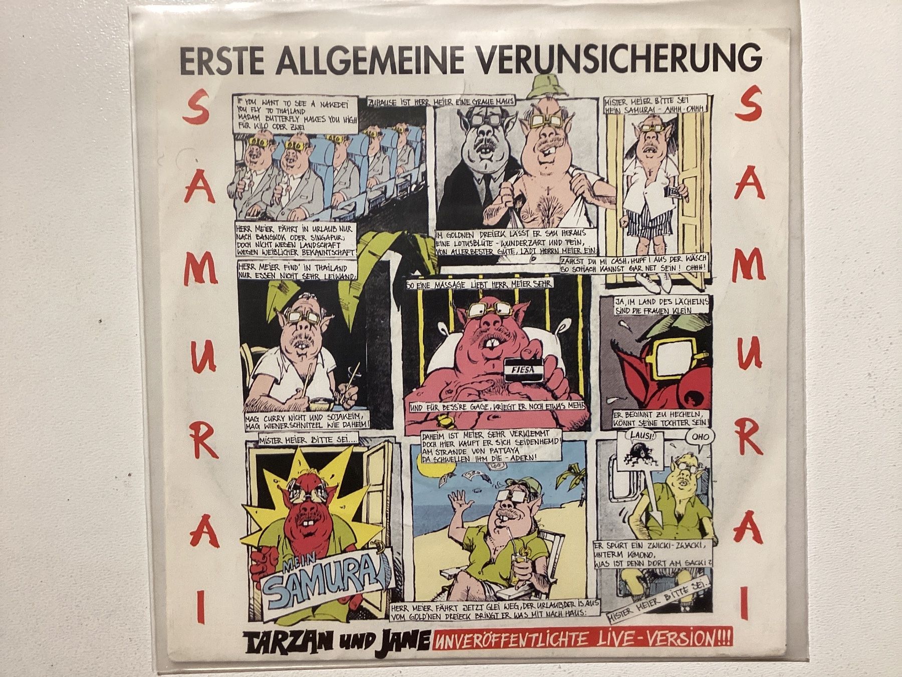 Dischi in vinile: Erste Allgemeine Verunsicherung Single - Samurai / Tarzan – Usato da Gutenswil venduto da Hamzian