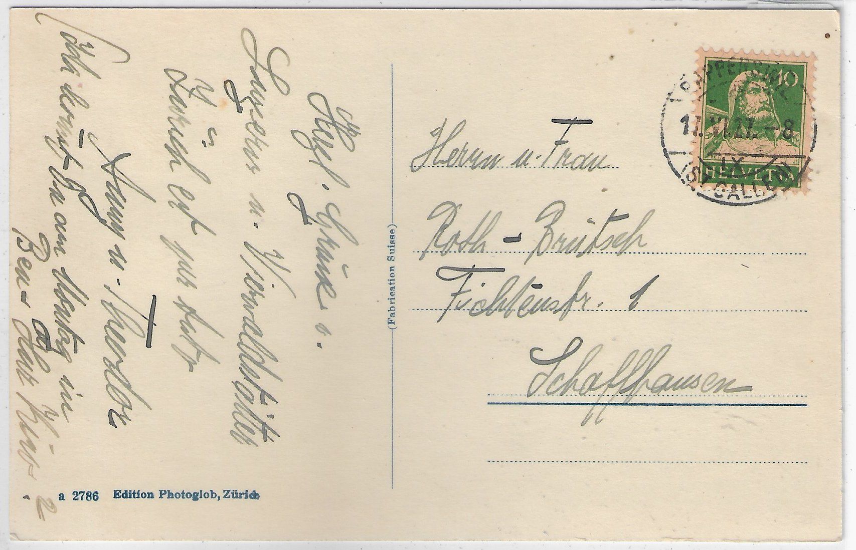 Cartoline postali: Panorama von Rapperswil – Usato da Ettingen venduto da Kartenplanet 1