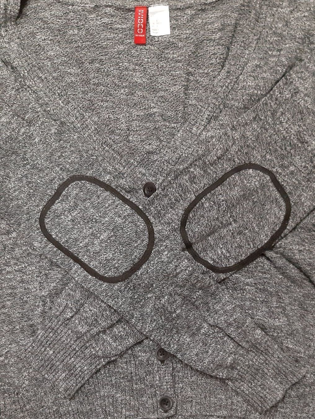 H&M Top: H&M V-Ausschnitt Strickjacke Grau Gr.38 – Nuovo (secondo la descrizione) da Seuzach venduto da VT-Collections2 5