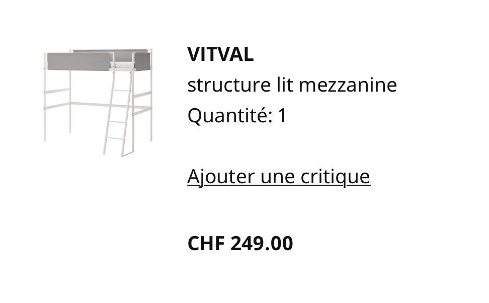 Ikea Letti: Lit mezzanine – Usato da Fribourg venduto da eli_fl7x 3