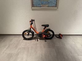Kindervelo Decathlon 14 Zoll - mit abnehmbaren Stützrädern