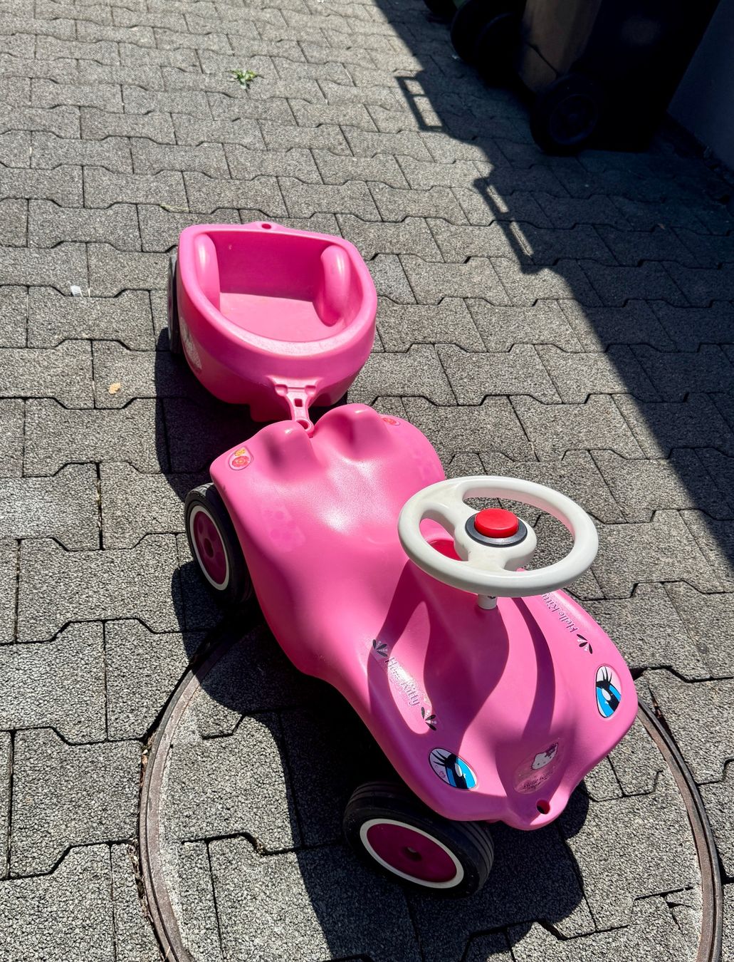 Big Veicoli per bambini: Bobby Car mit Anhänger Rosa – Usato da Reichenburg venduto da bibo222 3