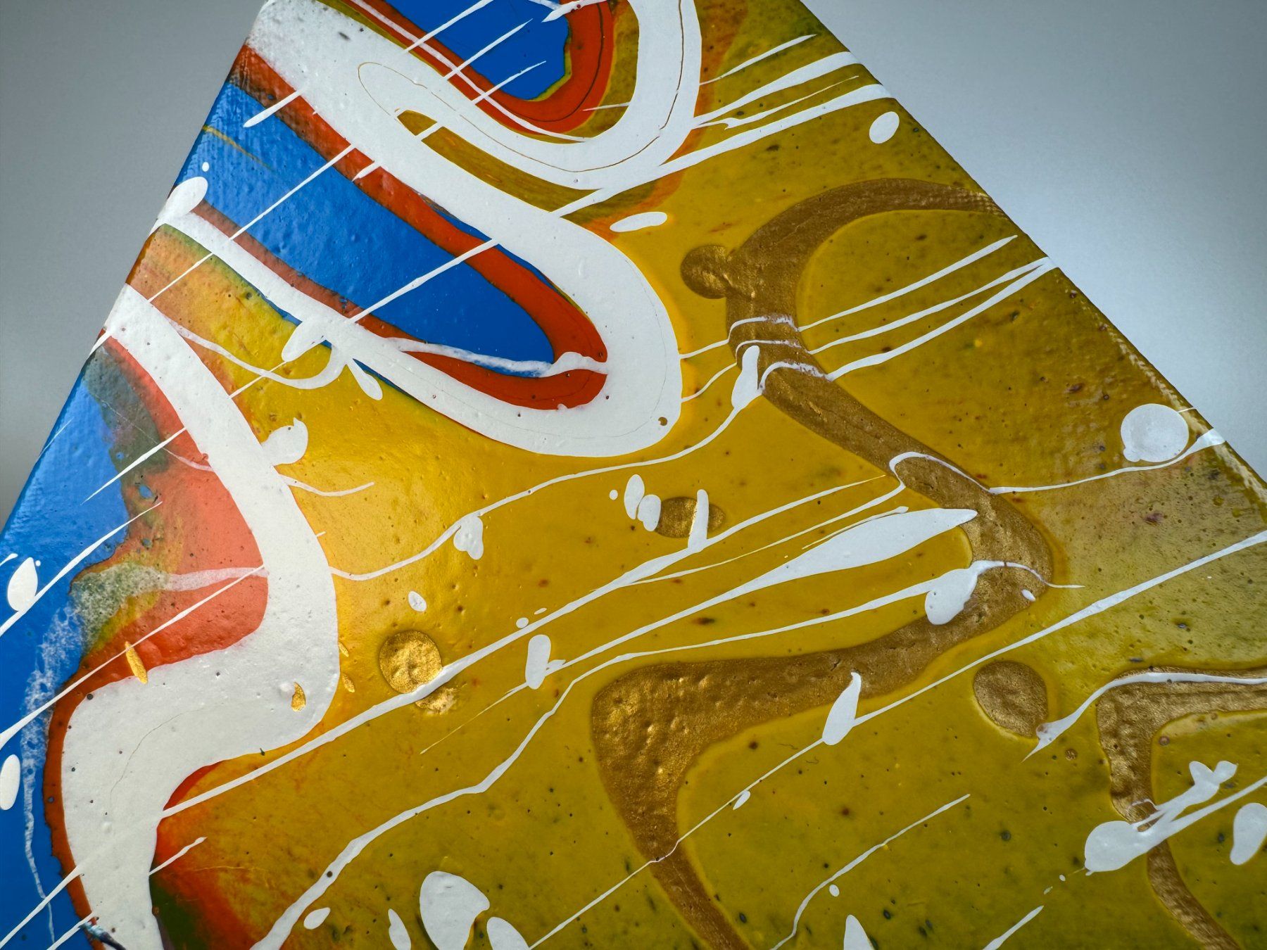 Dipinti: Acryl-Flüssigmalerei, Dreieck – Usato da Schlieren venduto da MayaSheng1983 1
