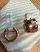 Creolen breit Silber 925 rosevergoldet