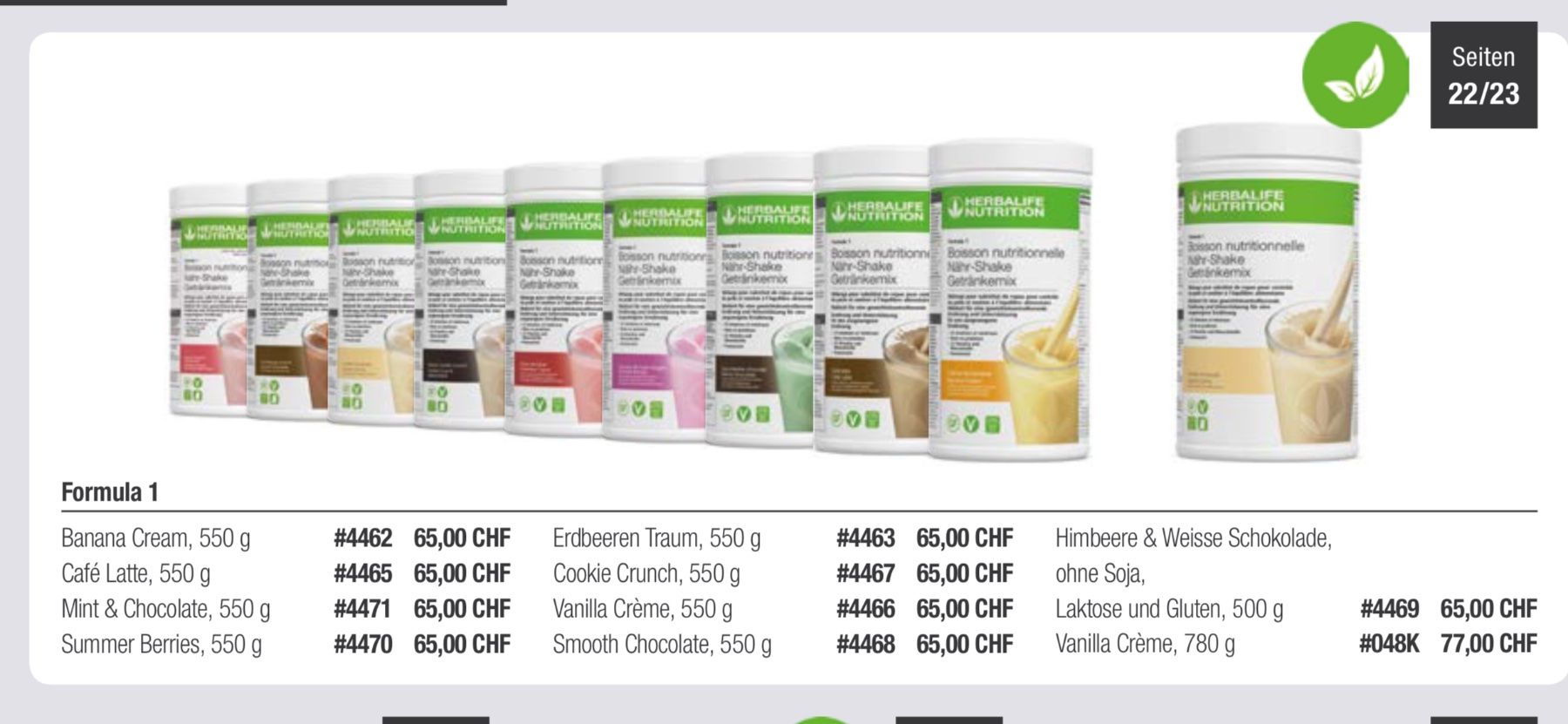 Cibi & Specialità: Herbalife F1 Shake – Nuovo e nell'imballaggio originale da Lotzwil venduto da Gismo044