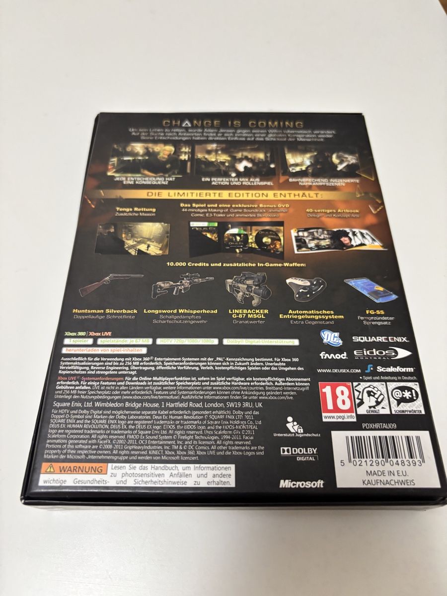 Giochi: Deus Ex: Human Revolution Limited Edition - Xbox 360 – Usato da Luzern venduto da Armastra 1