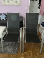 Gartenstühle Aluminium mit Auflagen 2 Stk. guter Zustand