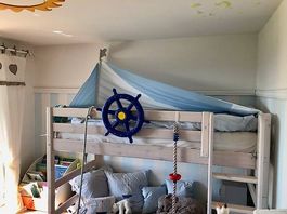 Flexa Hochbett & Pult für kleinen Segler / Pirat!