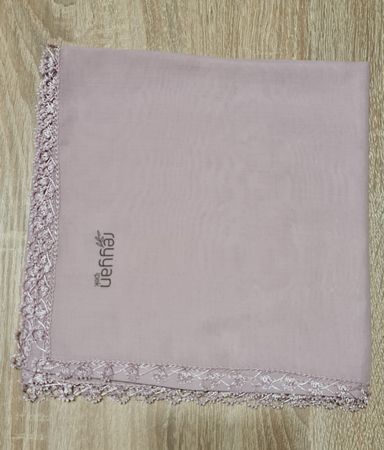 Foulard mit handgemachtem Randmuster