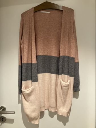 Only Cardigan gestreift in Rosa Grau guter Zustand