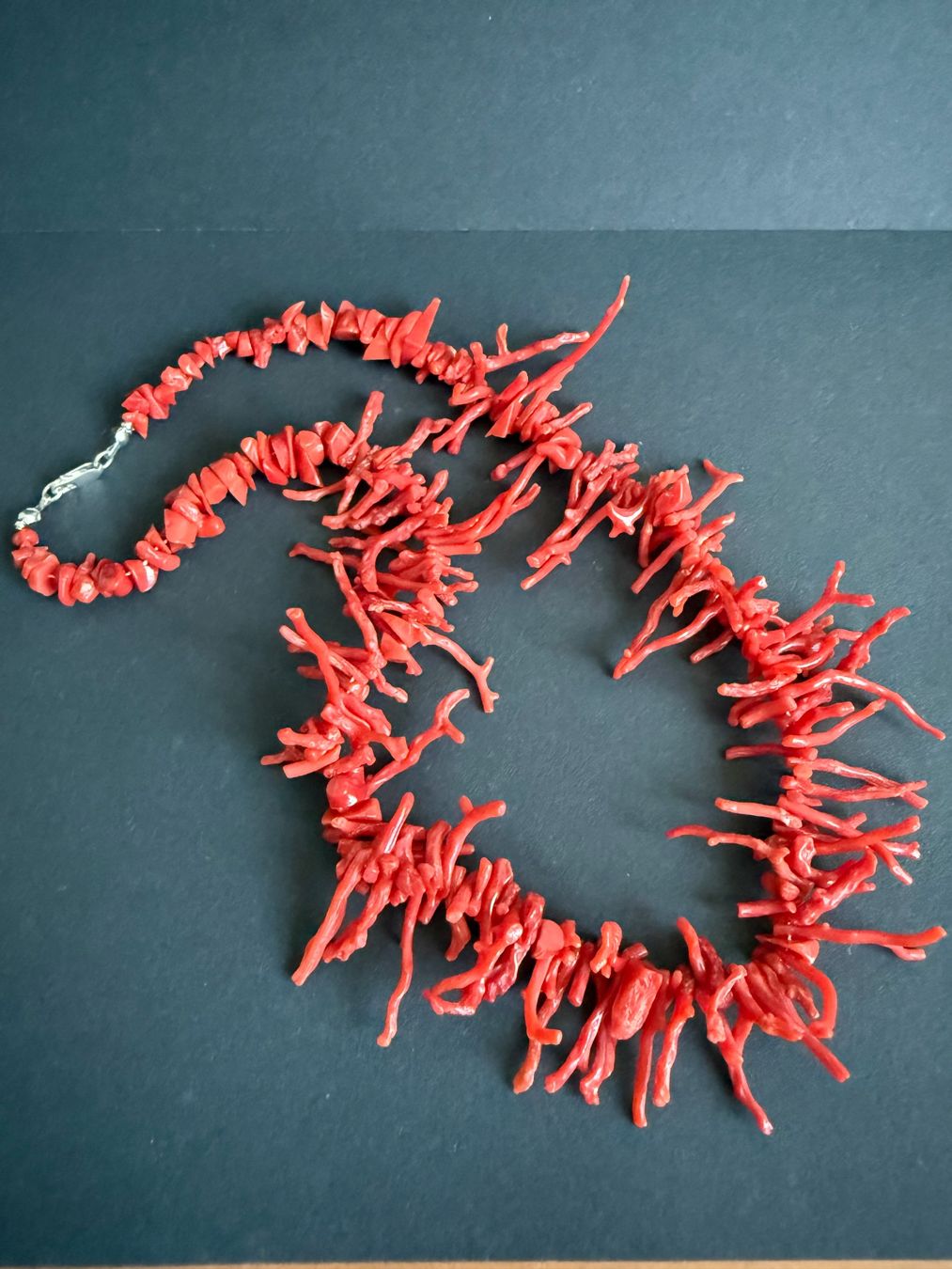 Catenine: Echte Korallen Kette mit Silber Verschluss 925 – Usato da Spiegel b. Bern venduto da Rogger72 1