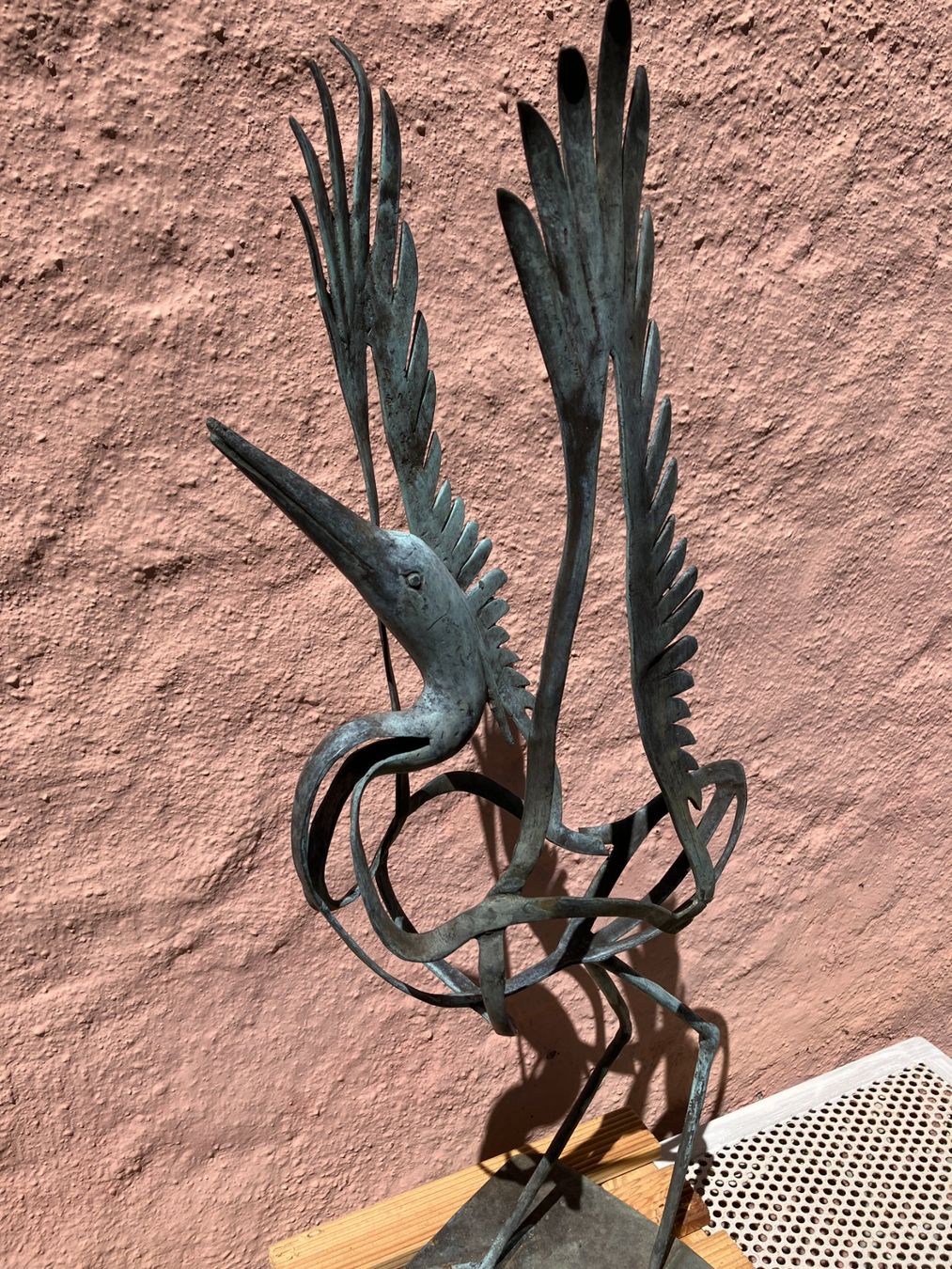 Sculture & Statue: Eisenplastik, Reiher – Usato da Männedorf venduto da Amleto3 8