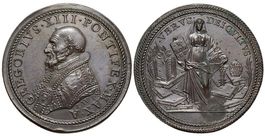 Rom, Gregor XIII, Bronzemedaille, Religion