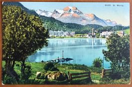 St. Moritz - See . AK