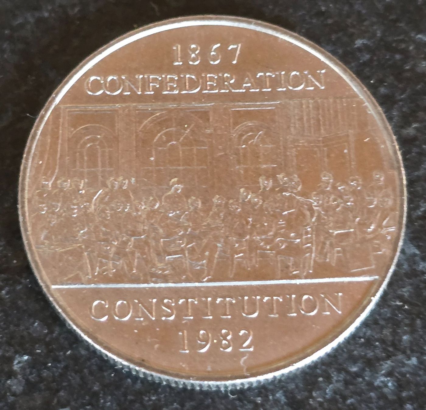 Alle Münzen: Münze Kanada Dollar 1982 Confederation Constitution – Gebraucht aus Duebendorf von Dguguseli 1