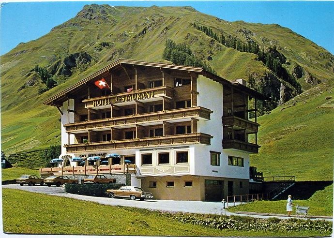 Ansichtskarten: SAMNAUN Hotel Cresta, Auto – Gebraucht aus Jona von philajona
