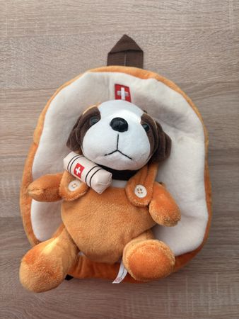 Kinderrucksack Plüsch Hund St. Bernhard