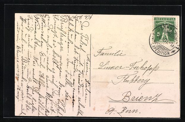 Cartoline postali: Lausanne, Herrschaftliches Gebäude mit  – Usato da Berlin venduto da bartko-reher 1