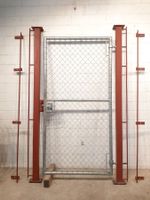 Gittertüre Maschendraht mit Abtrennwand H224 bis H245cm