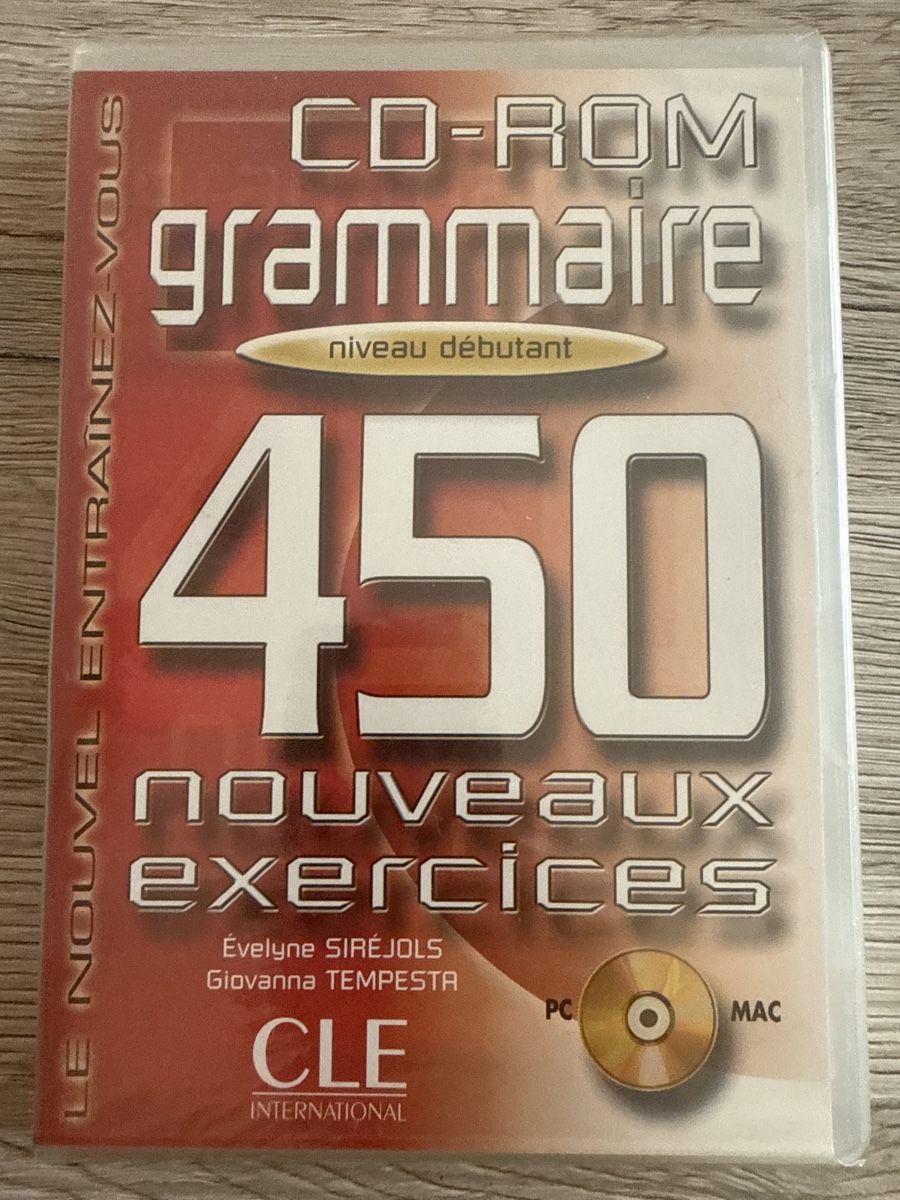 Tutti i DVDs: CD-ROM Grammaire 450 nouveaux exercices – Nuovo e nell'imballaggio originale da Genève venduto da DoualS
