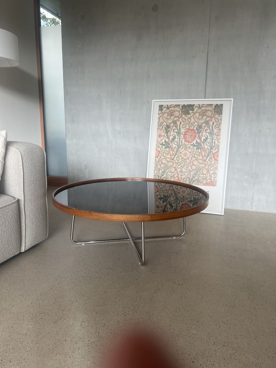Tische: Couchtisch mit Chrom Holz Glas – Gebraucht aus Uerkheim von klaus-vom-b-berg 1