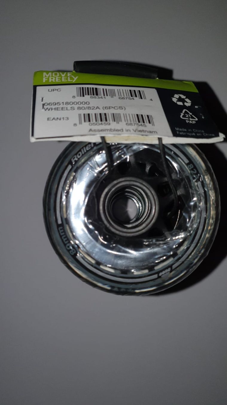 Pattini in linea & Pattini a rotelle: Rollerblade Rollen 6er-Pack 80mm-82A – Nuovo e nell'imballaggio originale da Genève venduto da Pandi_Panda 1