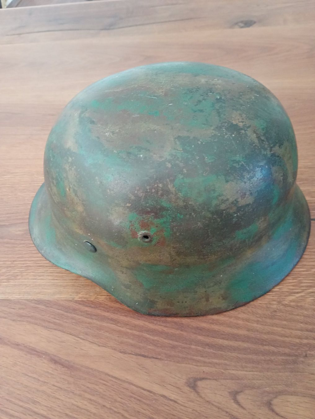 Uniformi & Effetti personali: Casque allemand M40 WW2 camouflé – Usato da Marsens venduto da Militaria.art 2