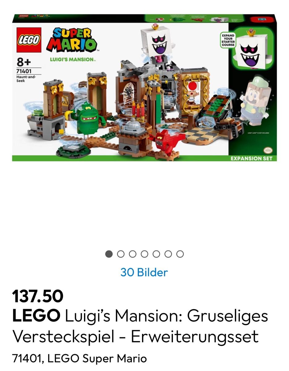 Lego Baukästen: LEGO Super Mario Luigis Mansion 71401 – Neu (gemäss Beschreibung) aus Zürich von  4