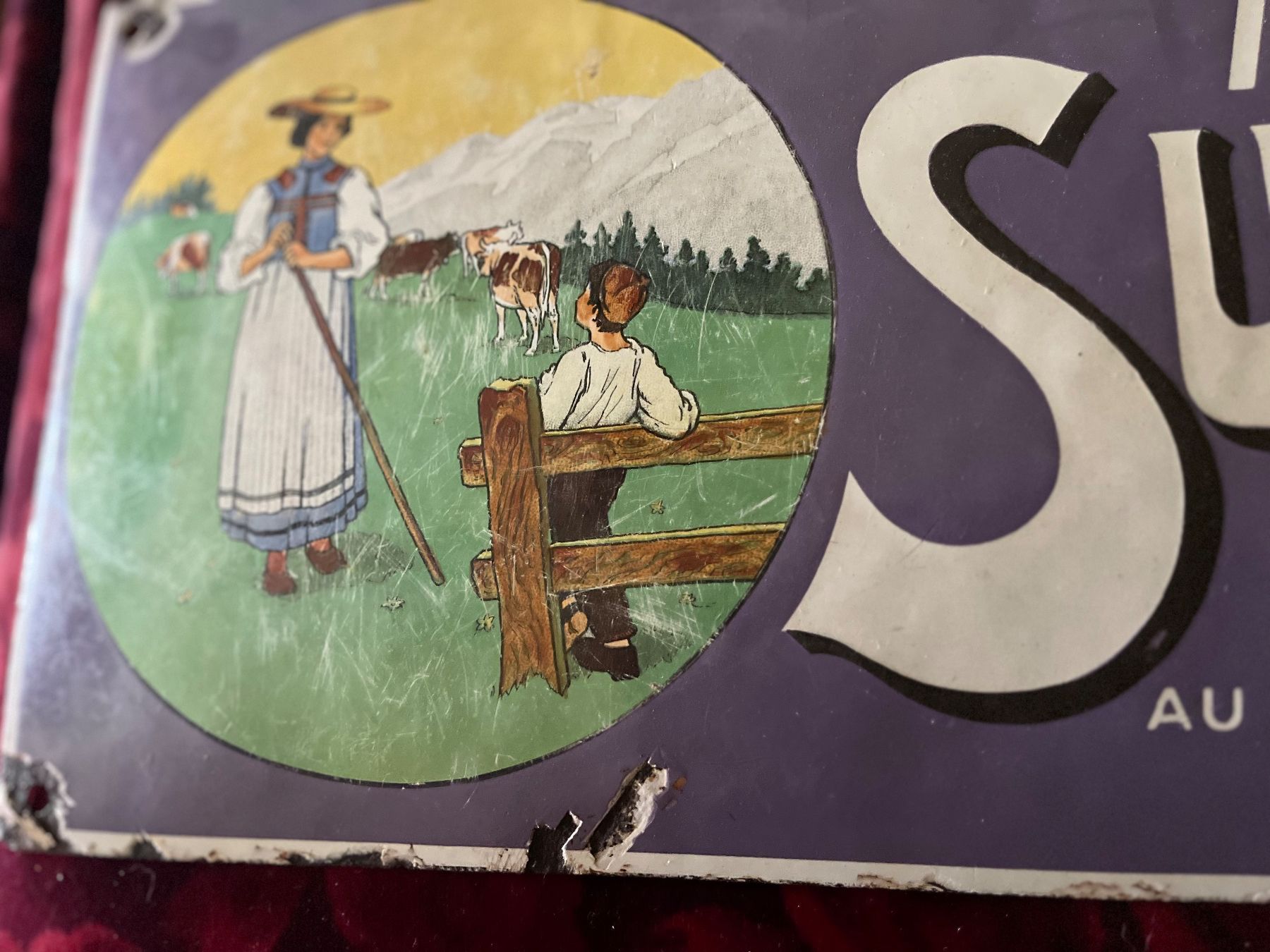 Suchard Schilder: emailschild, suchard, milka, sennerin – Gebraucht aus Emmenmatt von flyrecords 1