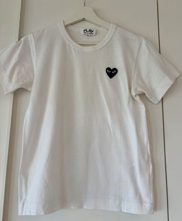 T-Shirt PLAY Comme des Garçons white heart M