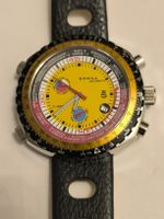Sorna Automatic Armbanduhr gelbes Zifferblatt neuwertig