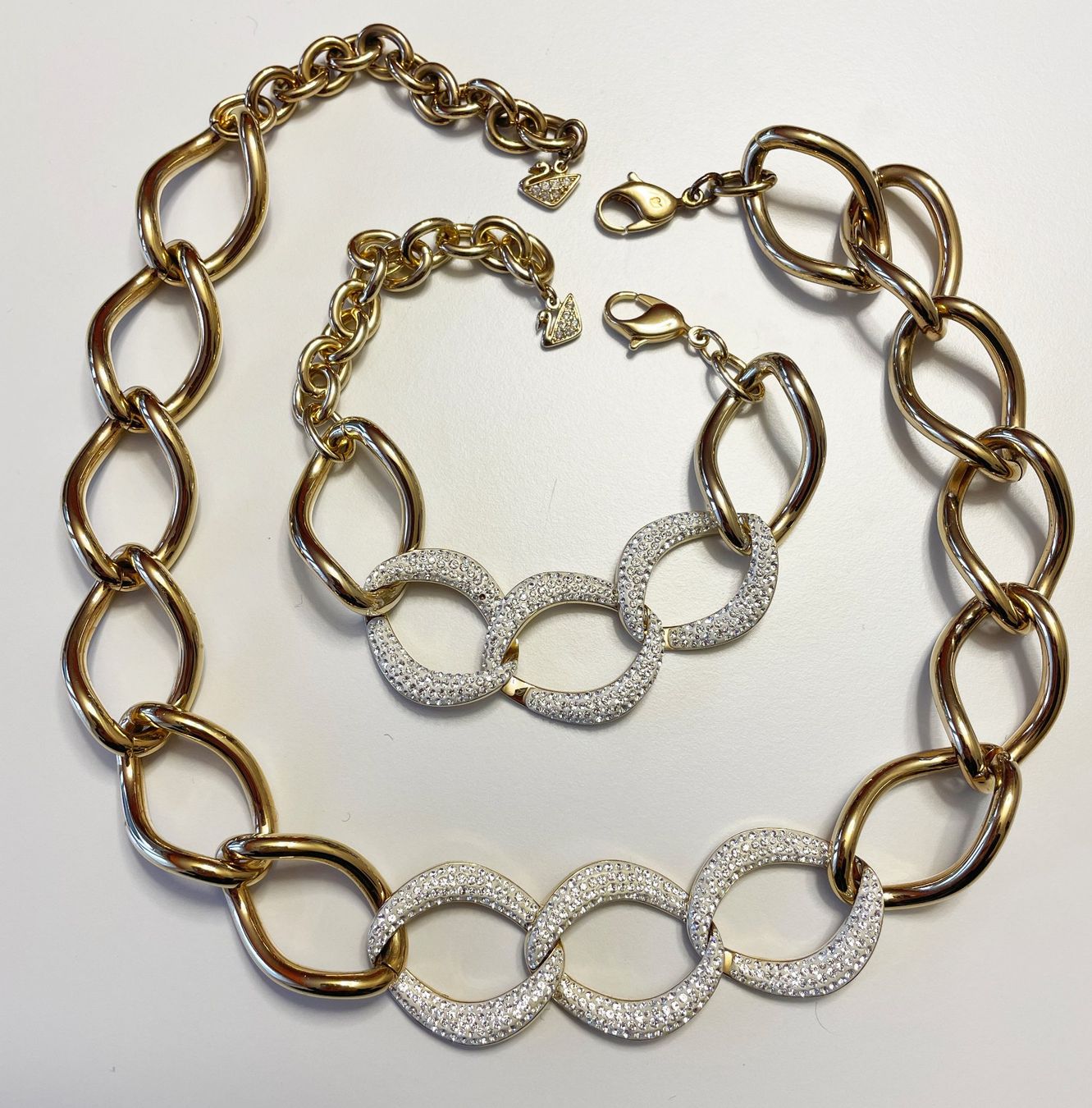 Swarovski Catenine: Kette mit Armband von Swarovski – Usato da Chur venduto da elifor