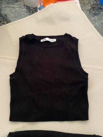 2x Zara Top schwarz Grösse S