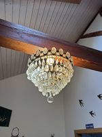 Wunderschöne antike Deckenleuchte Lüster Lampe Kristall