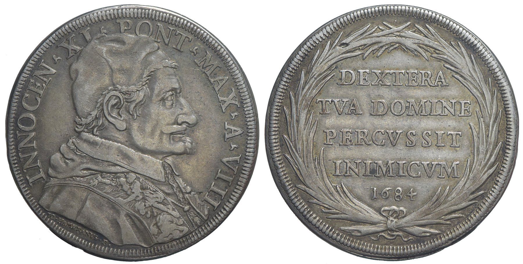 Toutes les monnaies: Rom, Silber Piastre 1684 Yr. VIII – D'occasion à Chiasso par Novamarketing