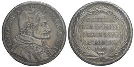 Rom, Silber Piastre 1684 Yr. VIII