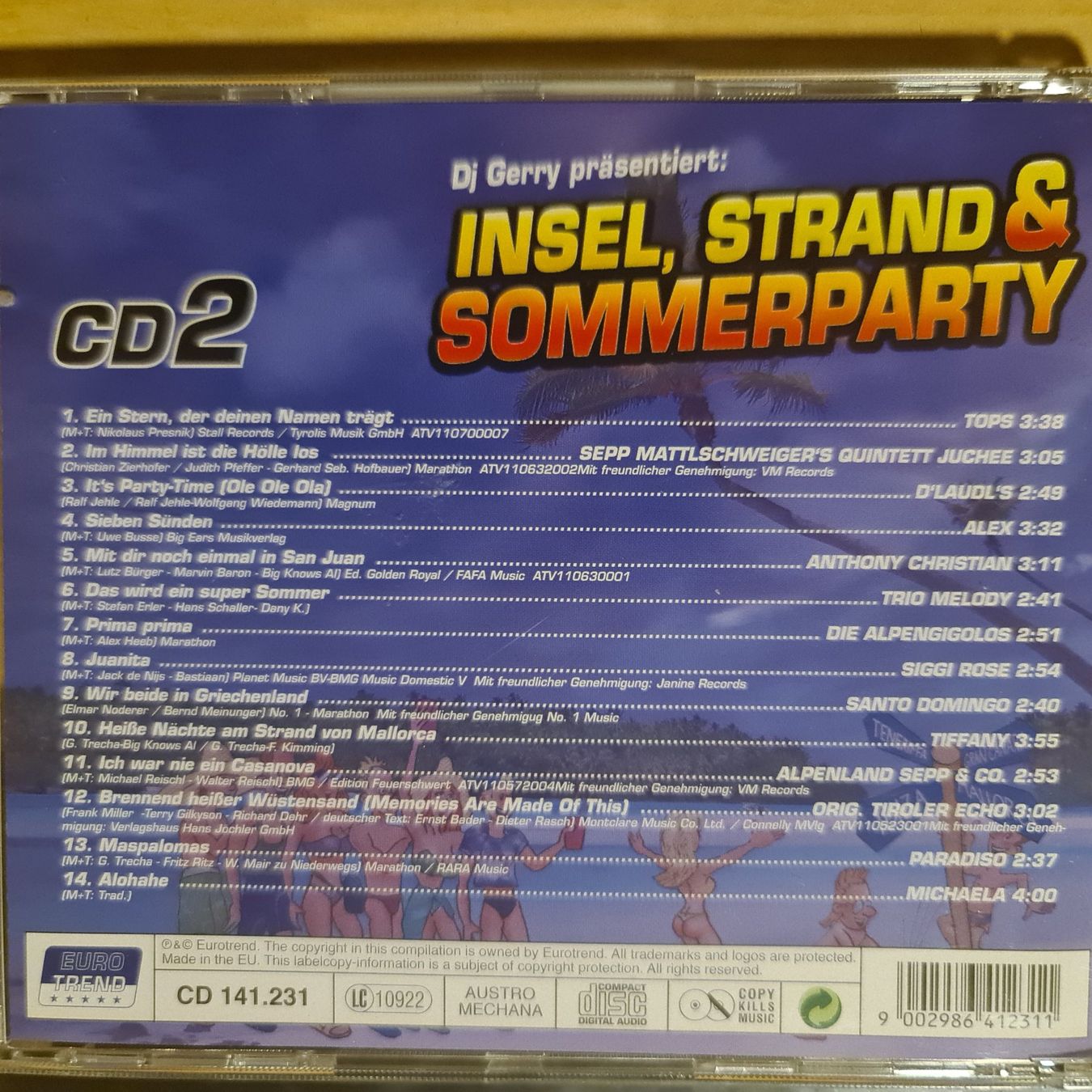 CD: Insel Strand Sommerparty DJ Gerry – Usato da Dintikon venduto da Vexi 1