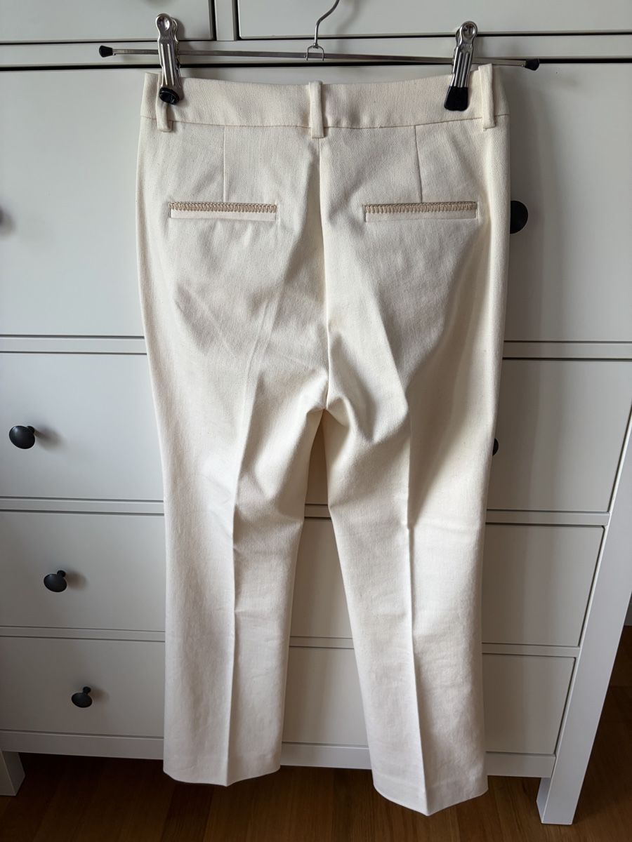 Massimo Dutti Pantaloni: Beige Massimo Dutti trousers, size 34 – Usato da Zug venduto da digalvao 3
