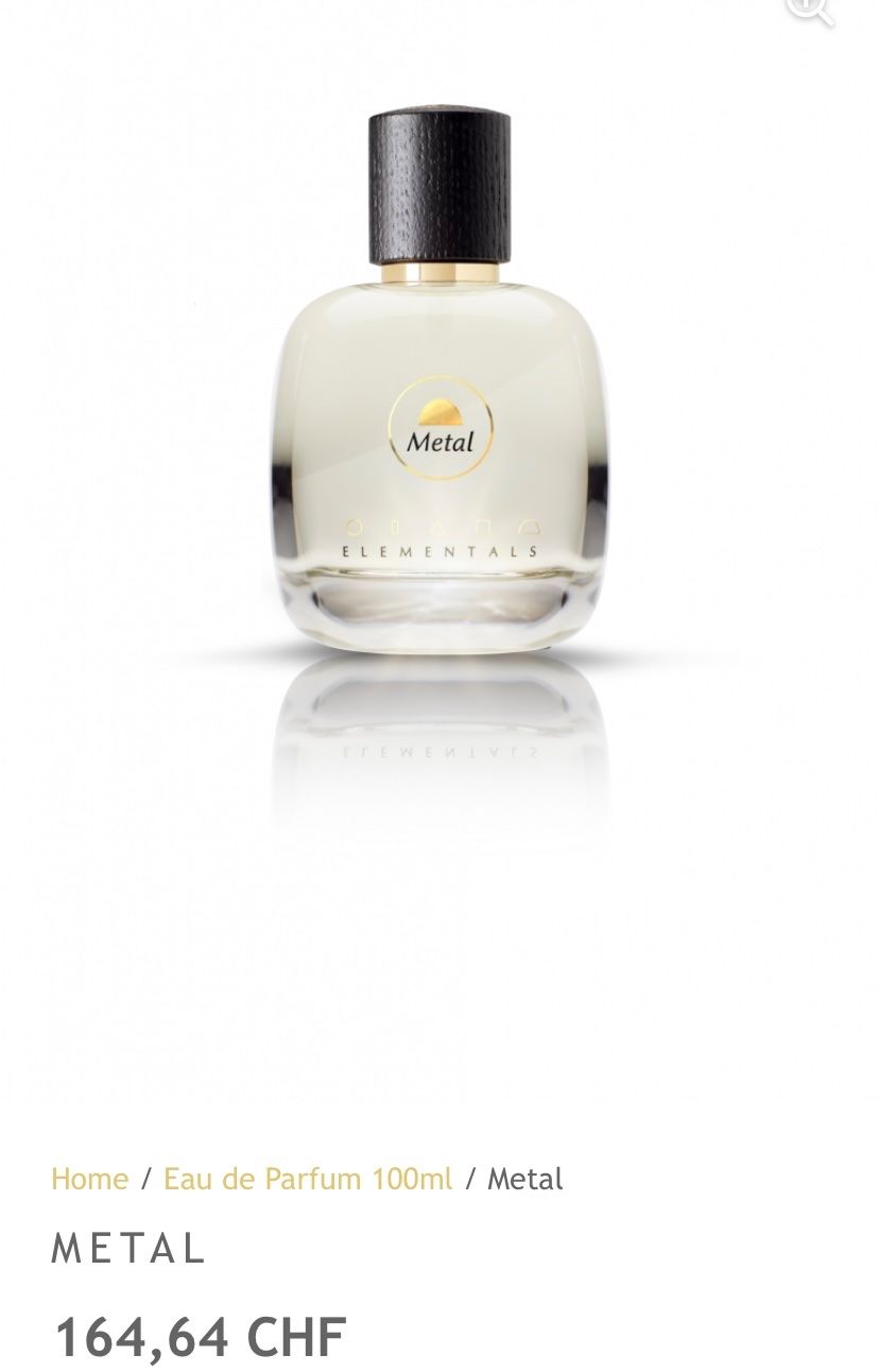 Profumi & Eau de Toilette: Elementals Metal 100ml NP164.- – Usato da Bossonnens venduto da Ylangsoleil