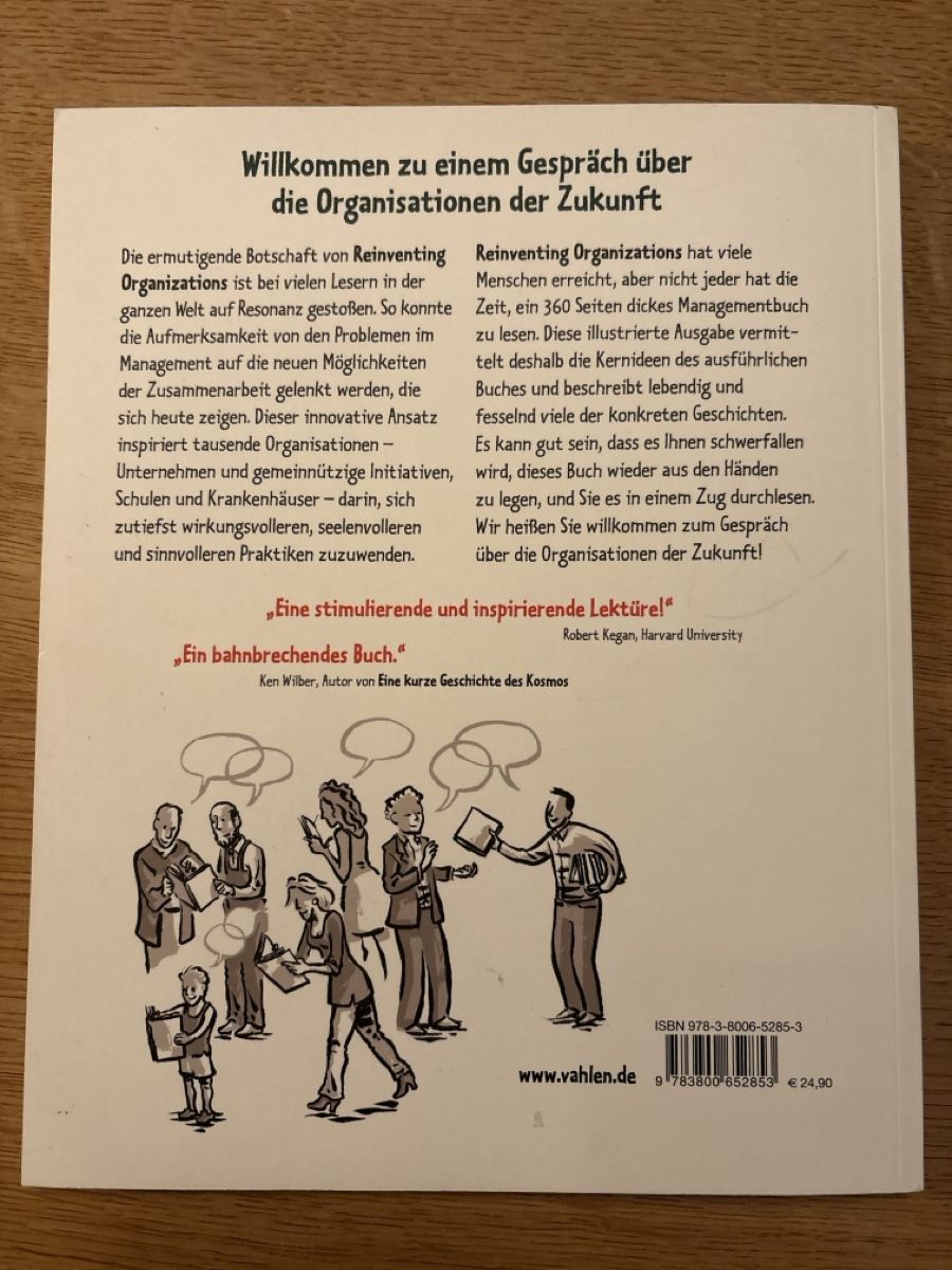 Libri: Reinventing Organizations, illustrierter Leitfaden, Vahlen – Usato da Bubendorf venduto da gogo31 1