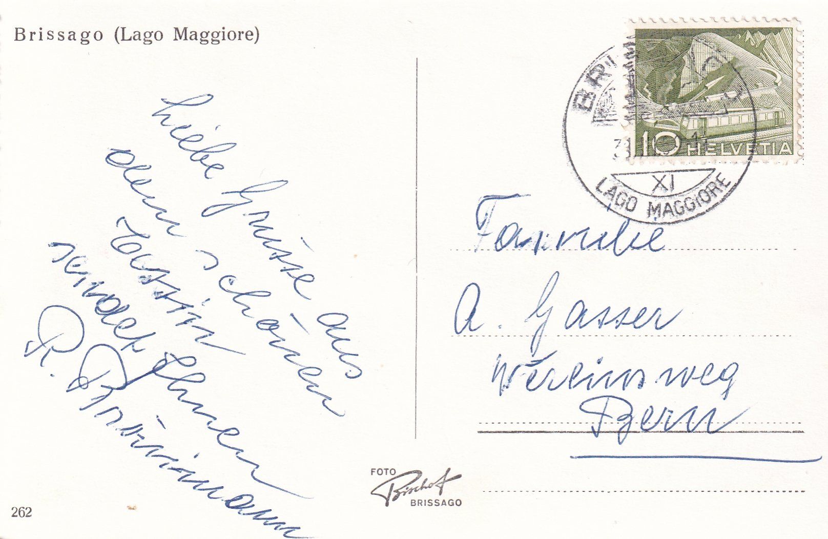 Cartoline postali: Brissago  /mp – Usato da Hombrechtikon venduto da Rudolf07 1