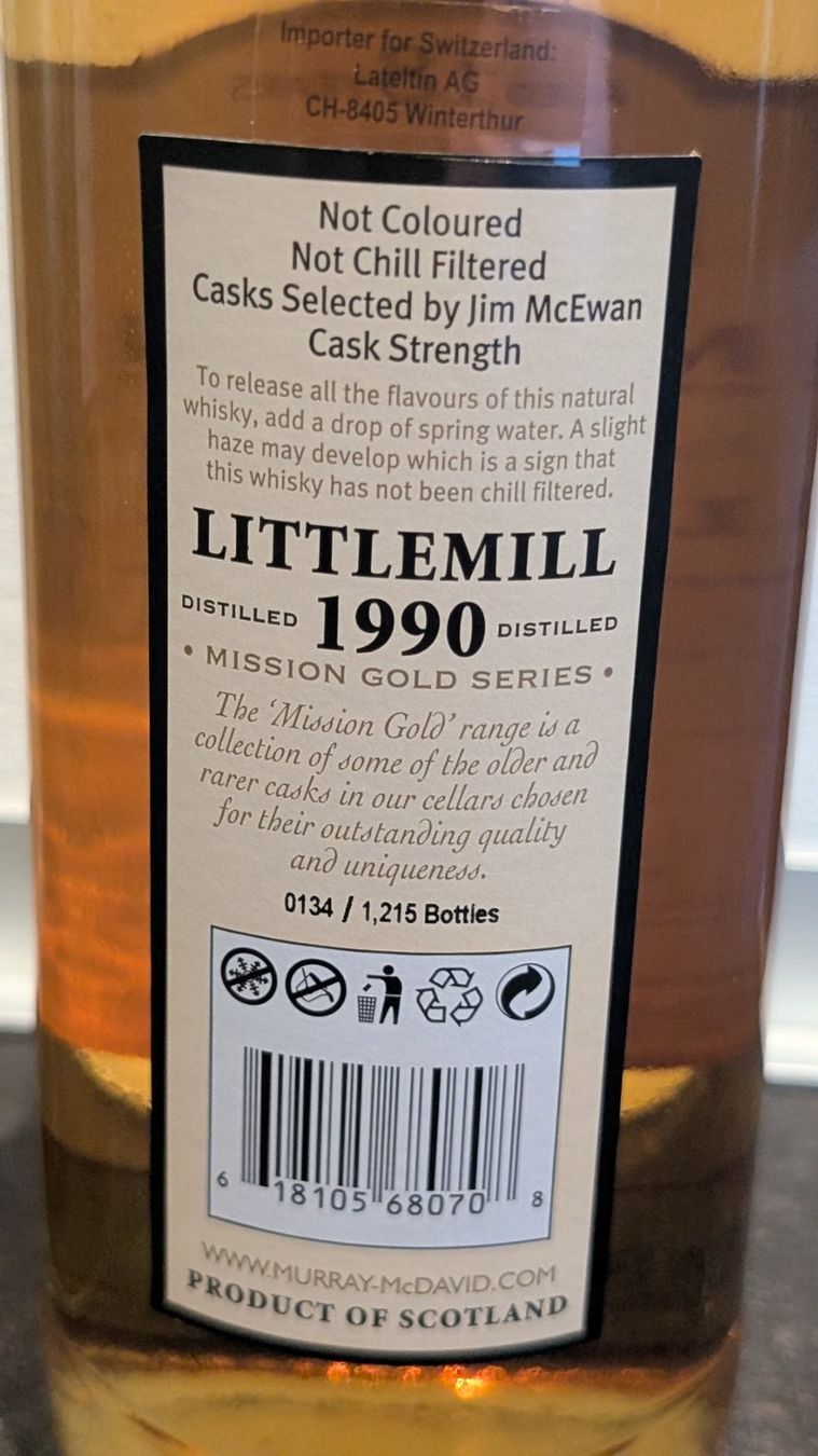 Bevande alcoliche: Whisky Littlemill 1990 - 18y – Nuovo e nell'imballaggio originale da Zürich venduto da Gomilozyt 3