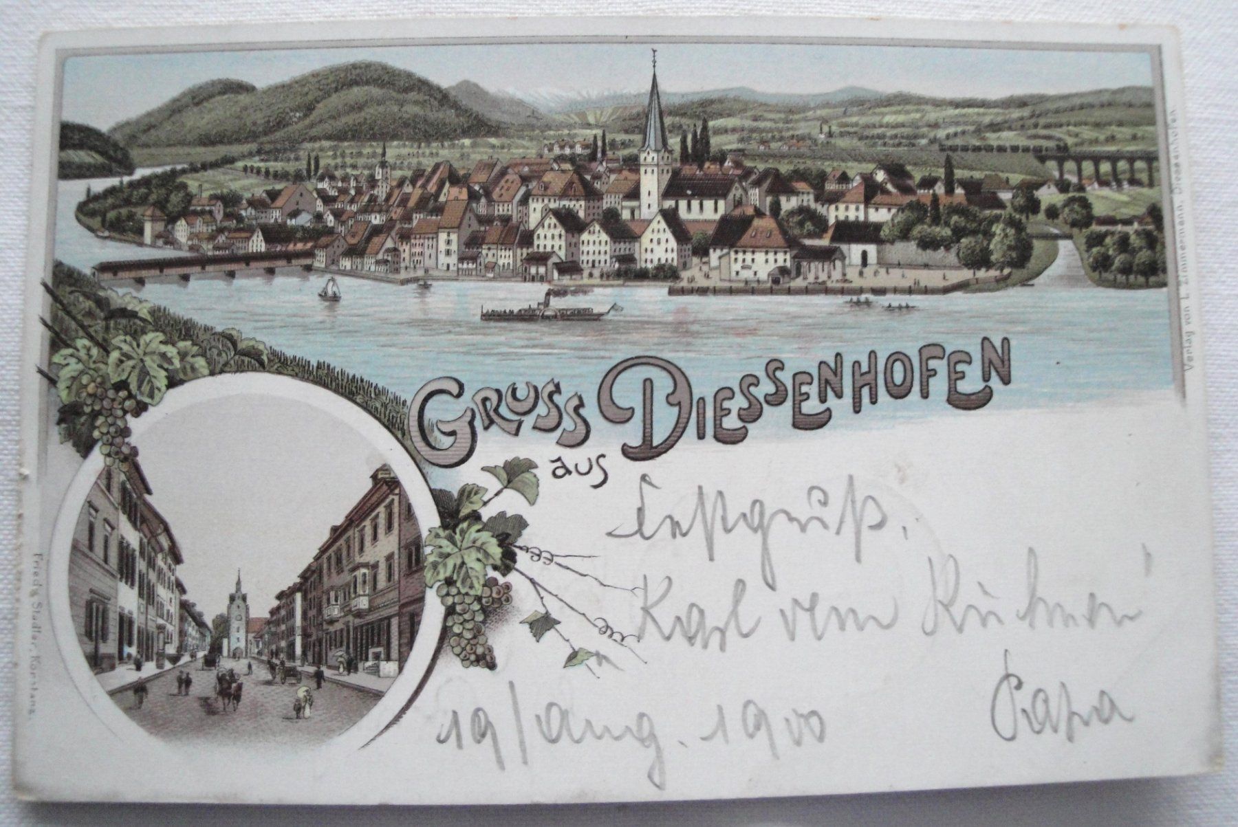 Cartoline postali: Karten-Set Diessenhofer Ansichten – Usato da Schaffhausen venduto da Hottschili 4