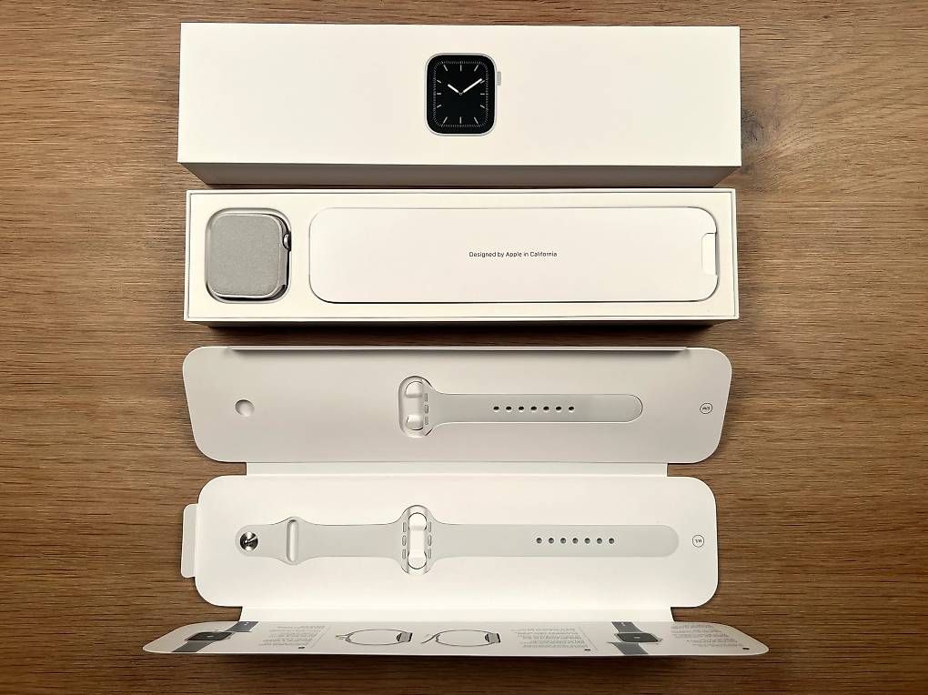 Apple Smartwatch: Apple Watch Series 5 44mm mit Cellular, Silber – Usato da Uster venduto da adrienza 1