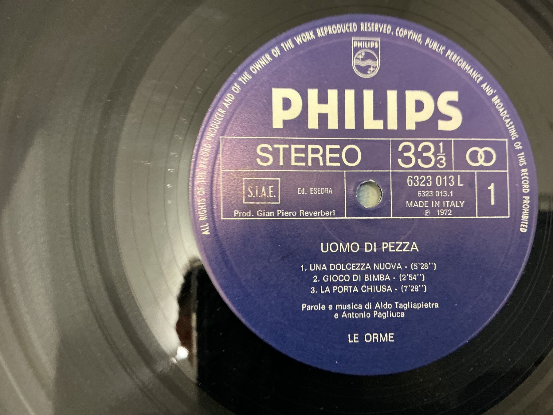 Schallplatten: Le Orme LP -  Uomo di pezza (VG+) – Gebraucht aus Winterthur von Tumko-Vinyl 4