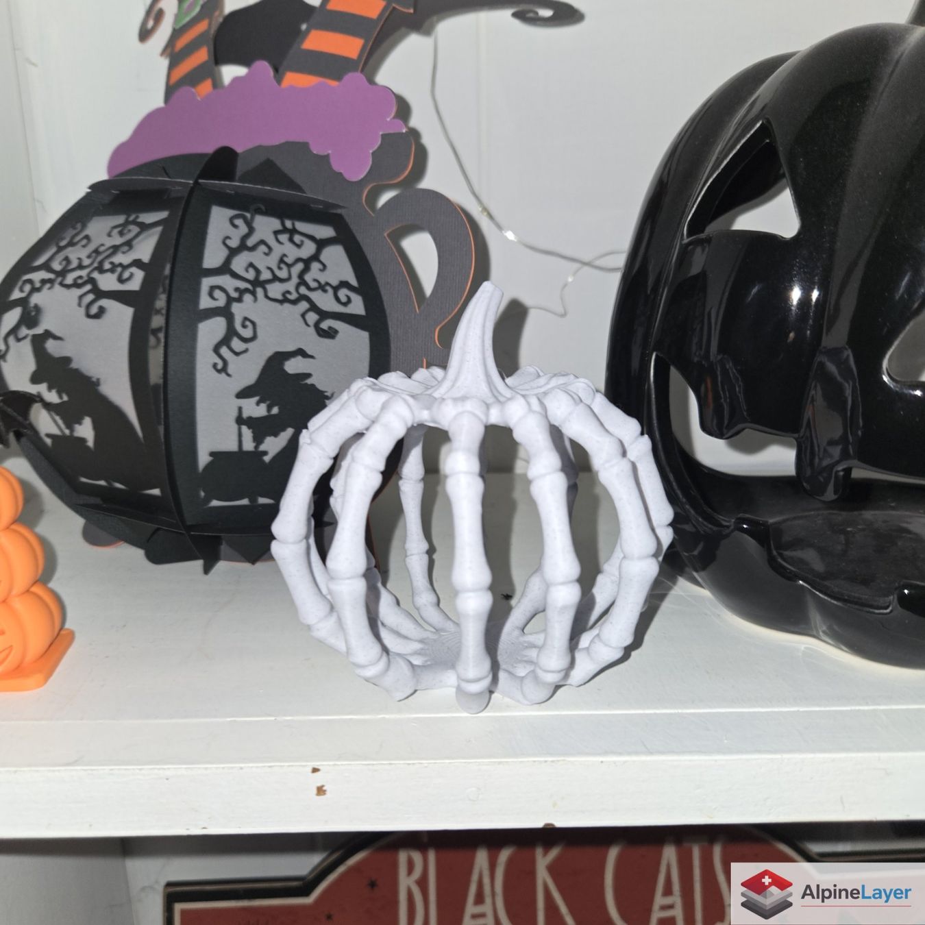 Tutte le decorazioni: Bone Lattice Pumpkin 3D Printed Decor White – Nuovo (secondo la descrizione) da Losone venduto da AlpineLayer 1