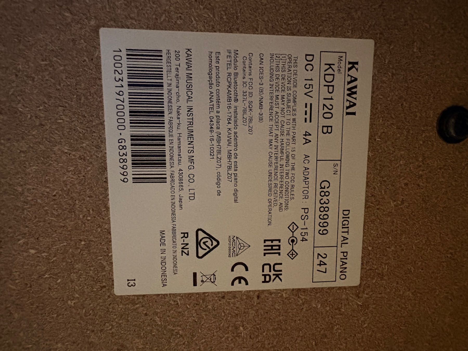 Strumenti musicali: Kawai Digital Piano mit Garantie – Usato da Rapperswil SG venduto da reb_6fhl 4