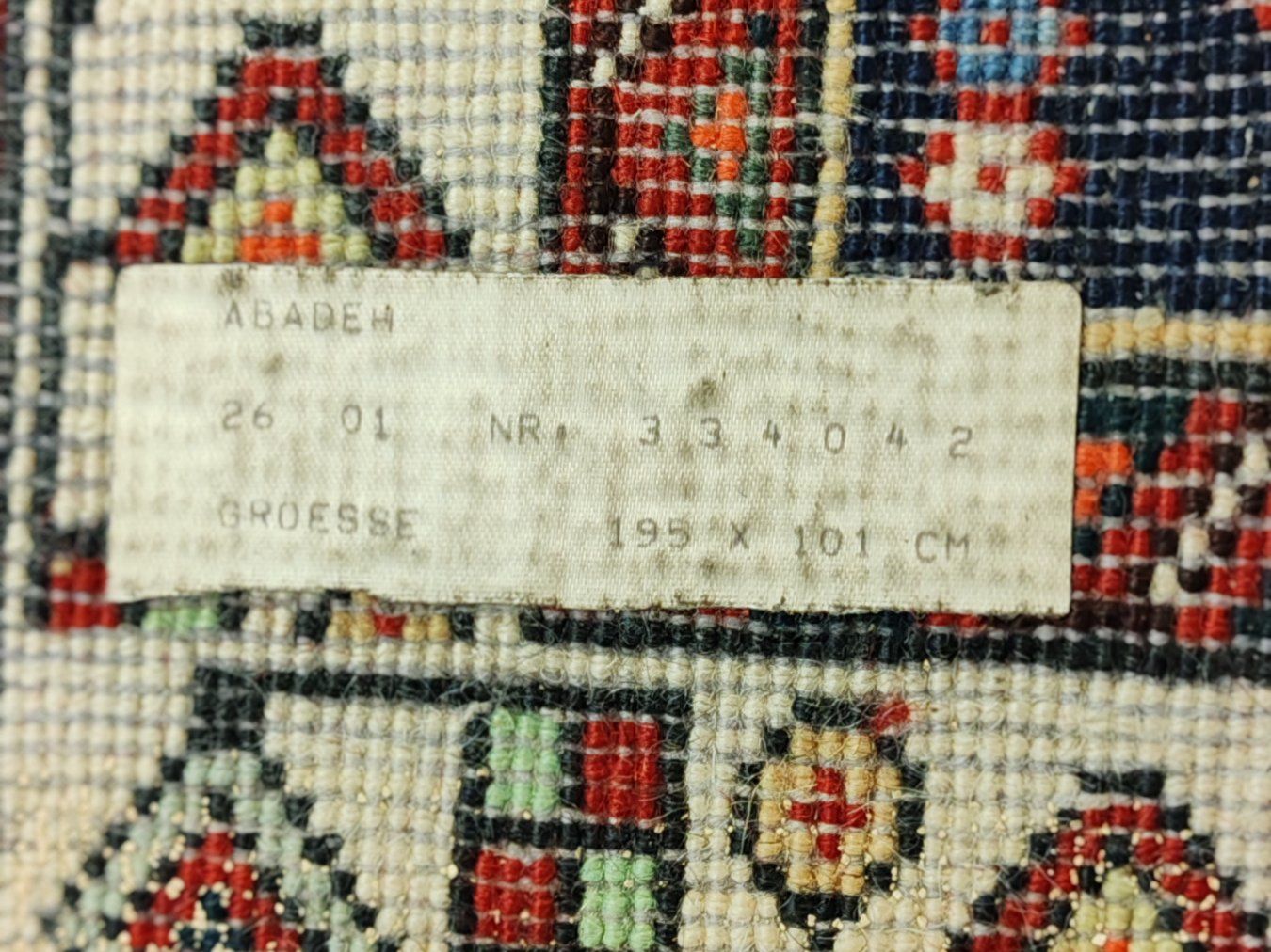 Tappeti: ABADEH Perser Teppich Iran, Orientteppich 195 x 101 cm – Usato da Luzern venduto da Lager6640 9