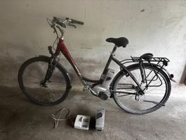 E-Bike Fahrrad mit 2x Akku